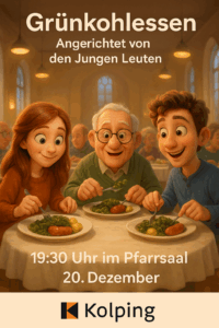Menschen beim Grünkohlessen