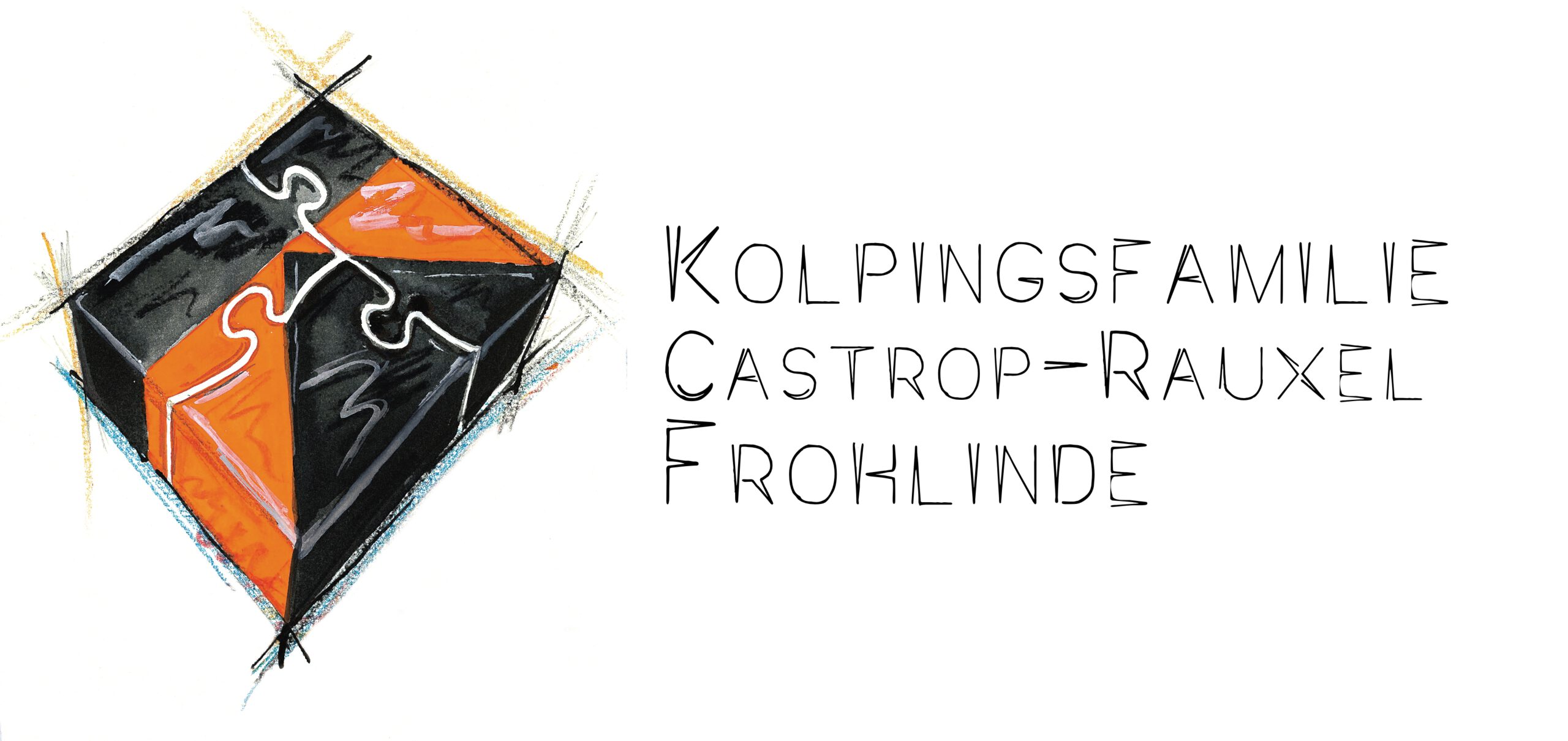 Puzzle Kolping-Logo mit Schriftzug Kolpingsfamilie Castrop-Rauxel Frohlinde